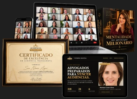 Certificado de Excelência, mentoria ao vivo e Vitrine Digital